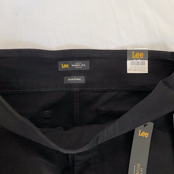 Lee - Sculpting - Slim Fit Skinny Mid-Rise Pull-On Jean - 16 Long - Picture 10 of 12